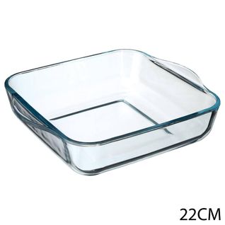 Plat Carré En Verre 22x22