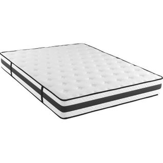 Matelas Ressorts Ensachés 140x190 cm - POCKET - Epaisseur 24 Cm - Réversible