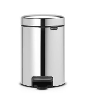 Poubelle à Pédale 3l Brilliant Steel - 113147