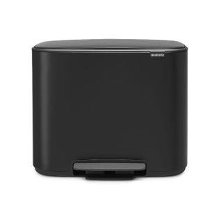 Poubelle À Pédale 36l Noir Mat - 121463