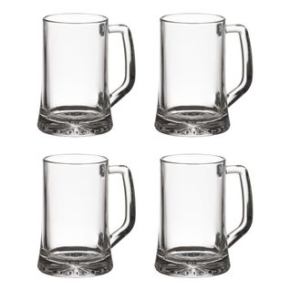 Lot De 4 Verres à Bières "anse" 32cl Transparent