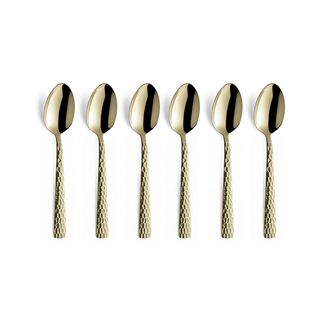 Felicity - 6 Cuillères Moka Champagne Mat