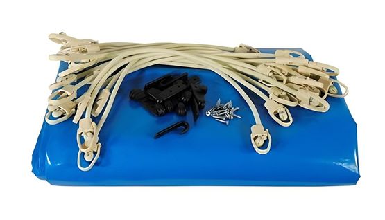 Bâche De Sécurité Pour Piscine 300x490 - Bleu