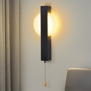 Applique Murale LED Intérieur 6w Moderne 3000k Noir Lampe De Chambre Pour Couloir