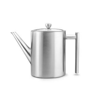 Minuet® - Théière Cylindre 1.2 L En Métal Satiné