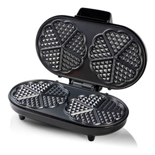 Gaufrier Forme De 10 Coeurs 1200w Noir/argent - Adwm730s