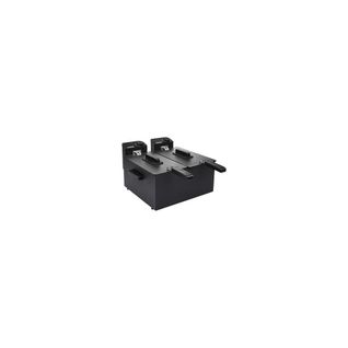 183028 Friteuse Electrique Semi-professionnelle Double - Noir