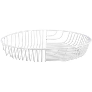 Corbeille à Fruits En Métal Crossways Blanc Mat