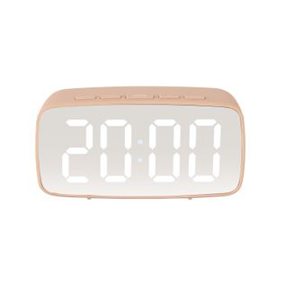 Réveil Silver Mirror LED - Rose