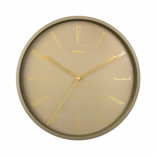 Horloge Murale Belle Numbers D35cm Vert