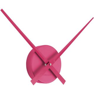Horloge Aiguilles Big Time 41cm Métallisée Rose Foncé