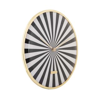 Horloge En Métal Candy Swirl Dome Noir