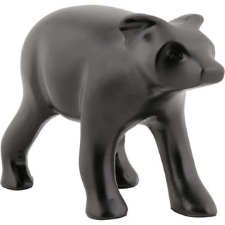 Statuette Ours En Métal Noir