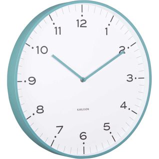 Horloge Murale 40 Cm Circus Rings Turquoise