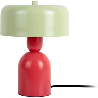 Lampe à Poser Double Funky Rouge, Vert