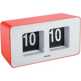 Horloge Murale Ou à Poser Funky Flip Rouge