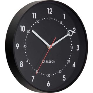 Horloge Murale En Résine Fresco Noir