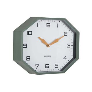 Horloge Murale Octogonale En Résine Factory Vert Jungle