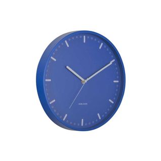 Horloge Murale En Aluminium Cool Retro Bleu