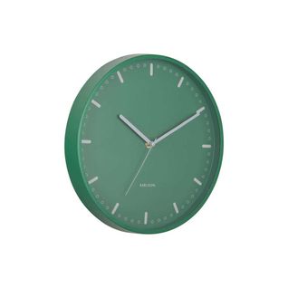 Horloge Murale En Aluminium Cool Retro Vert
