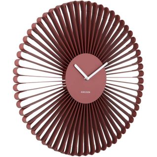 Horloge Murale En Métal Cascara Rouge