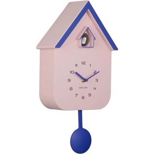 Horloge Murale Dupla Color Cuckoo Rose