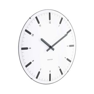 Horloge Murale En Polypropylène Realista Dome Blanc