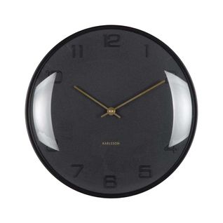 Horloge Murale En Métal Fuerte Dome Noir