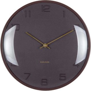 Horloge Murale En Métal Fuerte Dome Marron