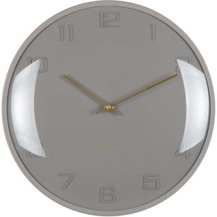 Horloge Murale En Métal Fuerte Dome Gris