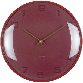 Horloge Murale En Métal Fuerte Dome Rouge