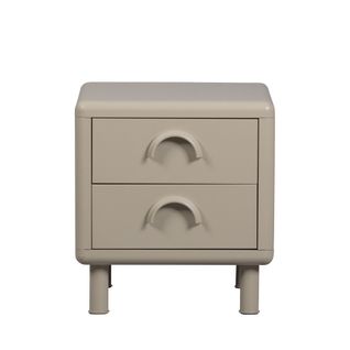 Table De Chevet 2 Tiroirs En Métal