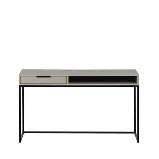 Bureau En Bois Et Métal 1 Tiroir L130cm