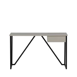 Bureau En Bois Et Métal Avec Tiroir