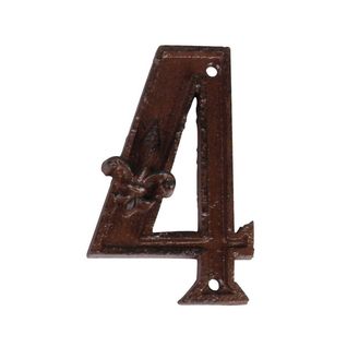 Numéro De Maison En Fonte Chiffre 4