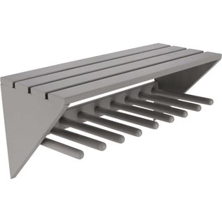 Porte Bottes Mural En Pin Gris