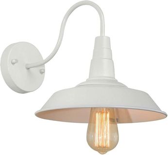 Applique Murale Interieur Extérieur Rétro Lampe De Murale Vintage Eclairage E27 Blanc