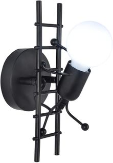 Applique Murale Interieur E27 Lampe De Murale Conception De Poupée Pour Salon Couloir Chambre Noir