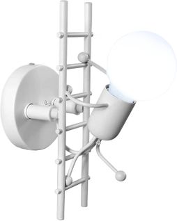 Applique Murale Interieur E27 Lampe De Murale Conception De Poupée Pour Salon Couloir Chambre Blanc