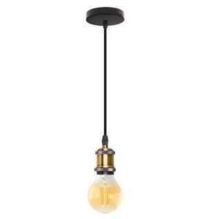 Suspension Vintage E27 Lustre Simple Pour Restaurant Salon Cuisine Bar Laiton