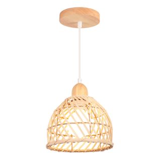 Lustre En Bambou Rétro Moderne Luminaire Plafonnier D'intérieur Suspensions Luminaire Vintage