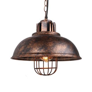 Suspension Luminaire Rétro Lampe à Suspension En Fer Métallique Plafonnier Vintage 33cm