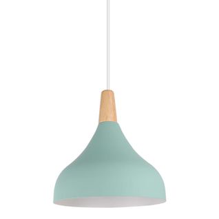 Lampe à Suspension Moderne Lustre Minimaliste Abat-jour En Métal Plafonnier D'intérieur E27 Vert
