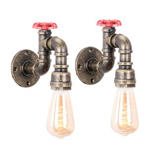 2x Applique Murale Rétro Applique Murale Antique Vintage E27 Applique Murale D'intérieur Créative