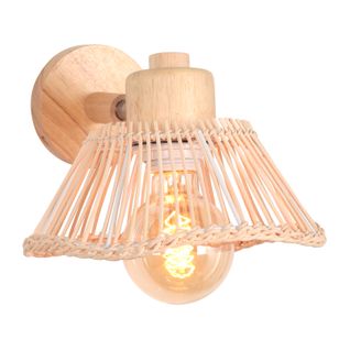 Lampe Murale Bambou Applique Murale Intérieure Rétro Luminaire Applique Vintage E27