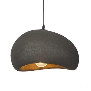 30cm Lustre Personnalisé D'intérieur Plafonnier Rétro E27 Suspension Lustre Moderne Noir