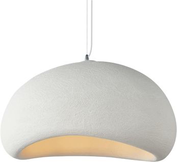60cm Lustre Personnalisé D'intérieur Plafonnier Rétro E27 Suspension Lustre Moderne Blanc