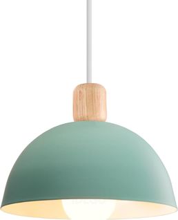 20cm Lustre En Métal Vintage Suspension Luminaire Moderne Lampe à Suspension D'intérieur Vert