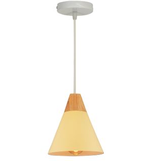 Lampe à Suspension Moderne Jaune Suspension Luminaire Nordique Lustre Rétro Abat-jour En Métal