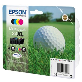 Cartouches D'encre Golf Ball Multipack 4-colours 34xl Durabrite Ultra Ink